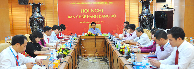 Toàn cảnh Hội nghị BCH Đảng bộ VietinBank