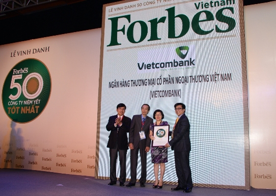 Vinh danh 50 công ty niêm yết tốt nhất Việt Nam của Tạp chí Forbes năm 2014