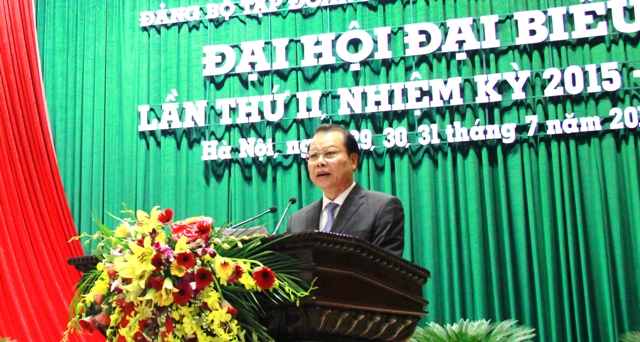 Đồng chí Vũ Văn Ninh, Ủy viên Trung ương Đảng, Phó Thủ tướng Chính phủ phát biểu chỉ đạo tại Đại hội.