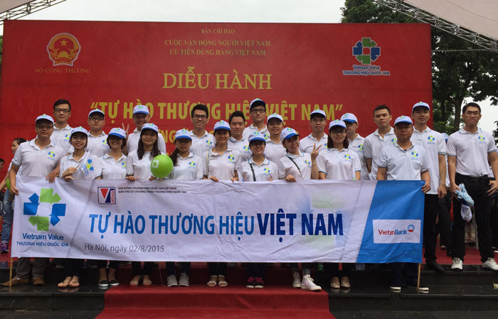 Đoàn thanh niên VietinBank tại Chương trình “Tự hào thương hiệu Việt Nam” 