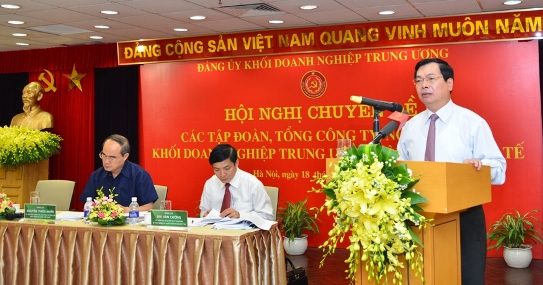 Bộ trưởng Bộ Công Thương Vũ Huy Hoàng phát biểu tại Hội nghị.