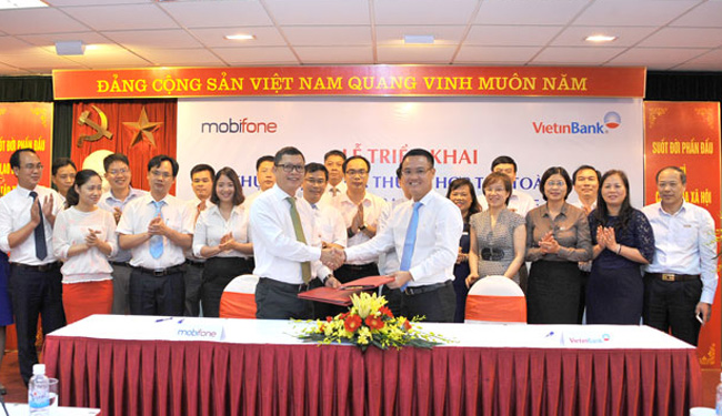 Lễ ký kết thoả thuận hợp tác toàn diện giữa VietinBank và MobiFone KV5 
