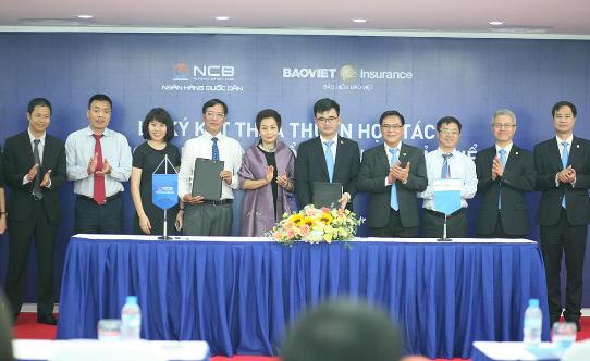 Ký kết thỏa thuận hợp tác giữa Tổng công ty Bảo hiểm Bảo Việt và NCB 