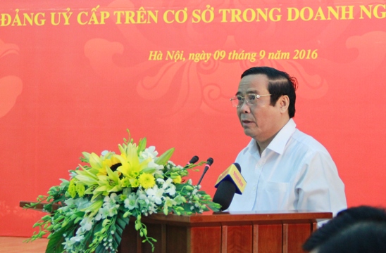 Đồng chí Nguyễn Thanh Bình - Ủy viên Trung ương Đảng, Phó trưởng Ban Thường trực Ban Tổ chức Trung ương phát biểu tại Hội thảo