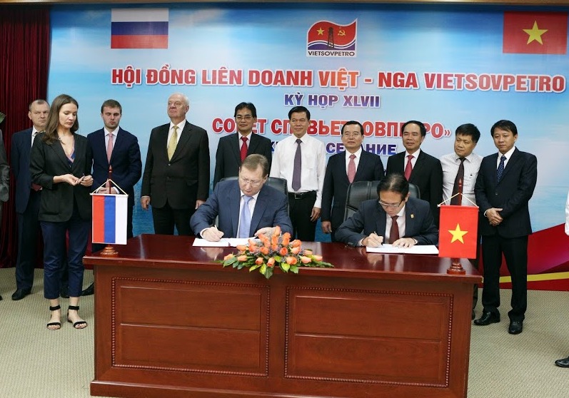 Lễ ký Biên bản kỳ họp 47 Hội đồng Liên doanh Việt – Nga Vietsovpetro