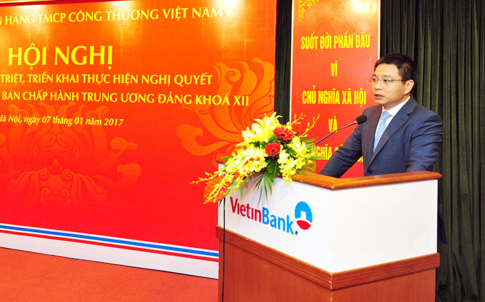 Đồng chí Nguyễn Văn Thắng phát biểu tại Hội nghị