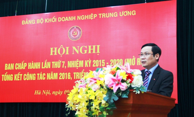 Đồng chí Phạm Tấn Công - Phó Bí thư Đảng ủy Khối 