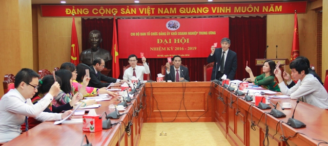 Đại hội Chi bộ Ban Tổ chức Đảng ủy Khối, nhiệm kỳ 2016 - 2019.