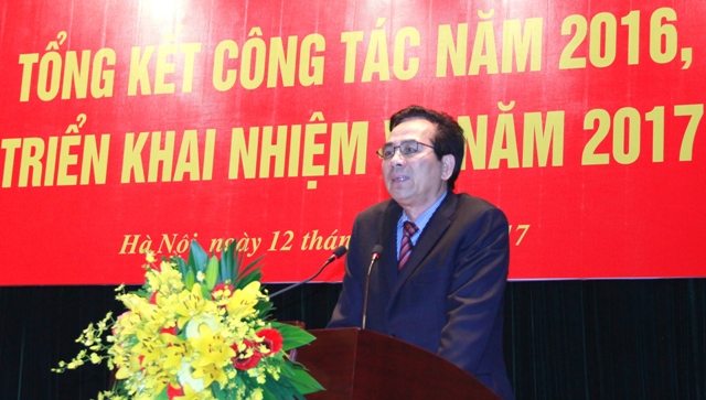 Đồng chí Trần Thanh Khê - Ủy viên Ban Thường vụ, Trưởng Ban Tuyên giáo Đảng ủy Khối DNTW phát biểu chỉ đạo tại Hội nghị.