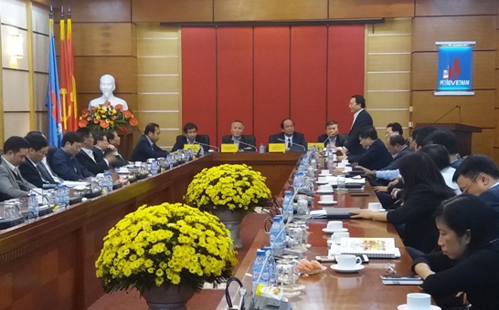 Lãnh đạo Văn phòng Chính phủ làm việc với Tập đoàn Dầu khí Việt Nam