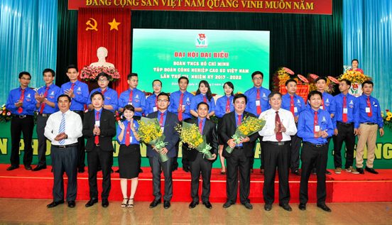 BCH Đoàn Thanh niên VRG, nhiệm kỳ 2017 - 2022 ra mắt 