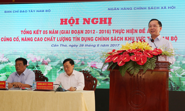 Phó Thống đốc NHNN Đào Minh Tú phát biểu tại Hội nghị