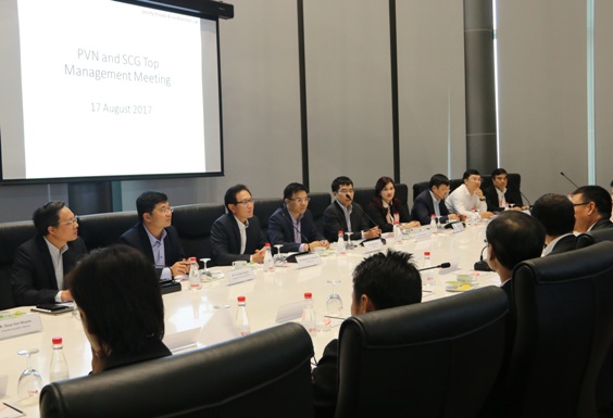 Đoàn công tác PVN trao đổi với lãnh đạo SCG về kế hoạch triển khai Dự án Long Sơn
