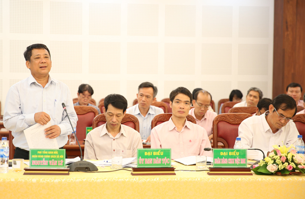 Phó Tổng Giám đốc NHCSXH Nguyễn Văn Lý phát biểu tại Hội nghị