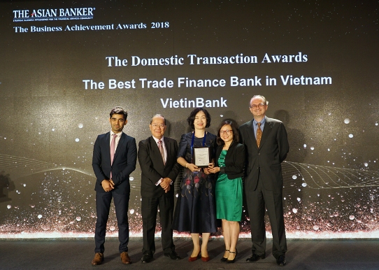 Vietinbank nhận Giải Thưởng “Chương trình đổi mới Core Banking tốt nhất” từ The Asian Banker