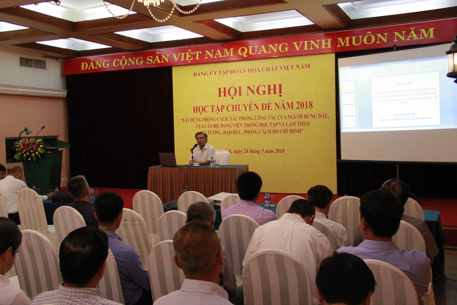 Đảng bộ Tập đoàn Hóa chất Việt Nam triển khai Hội nghị học tập chuyên đề năm 2018