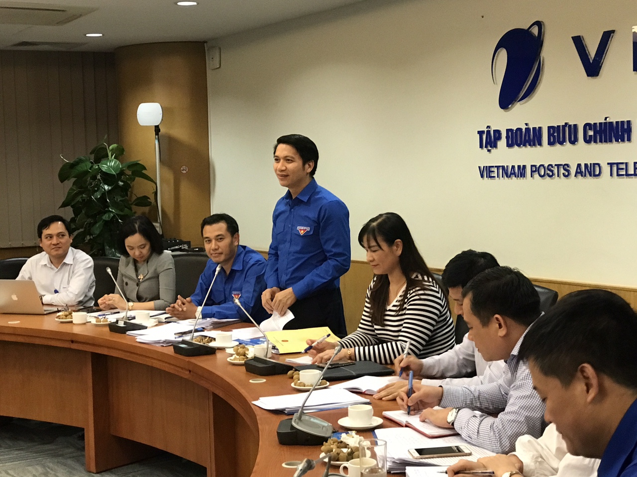 Đồng chí Nguyễn Ngọc Lương, Bí thư BCH Trung ương Đoàn, trưởng đoàn công tác  phát biểu kết luận tại hội nghị