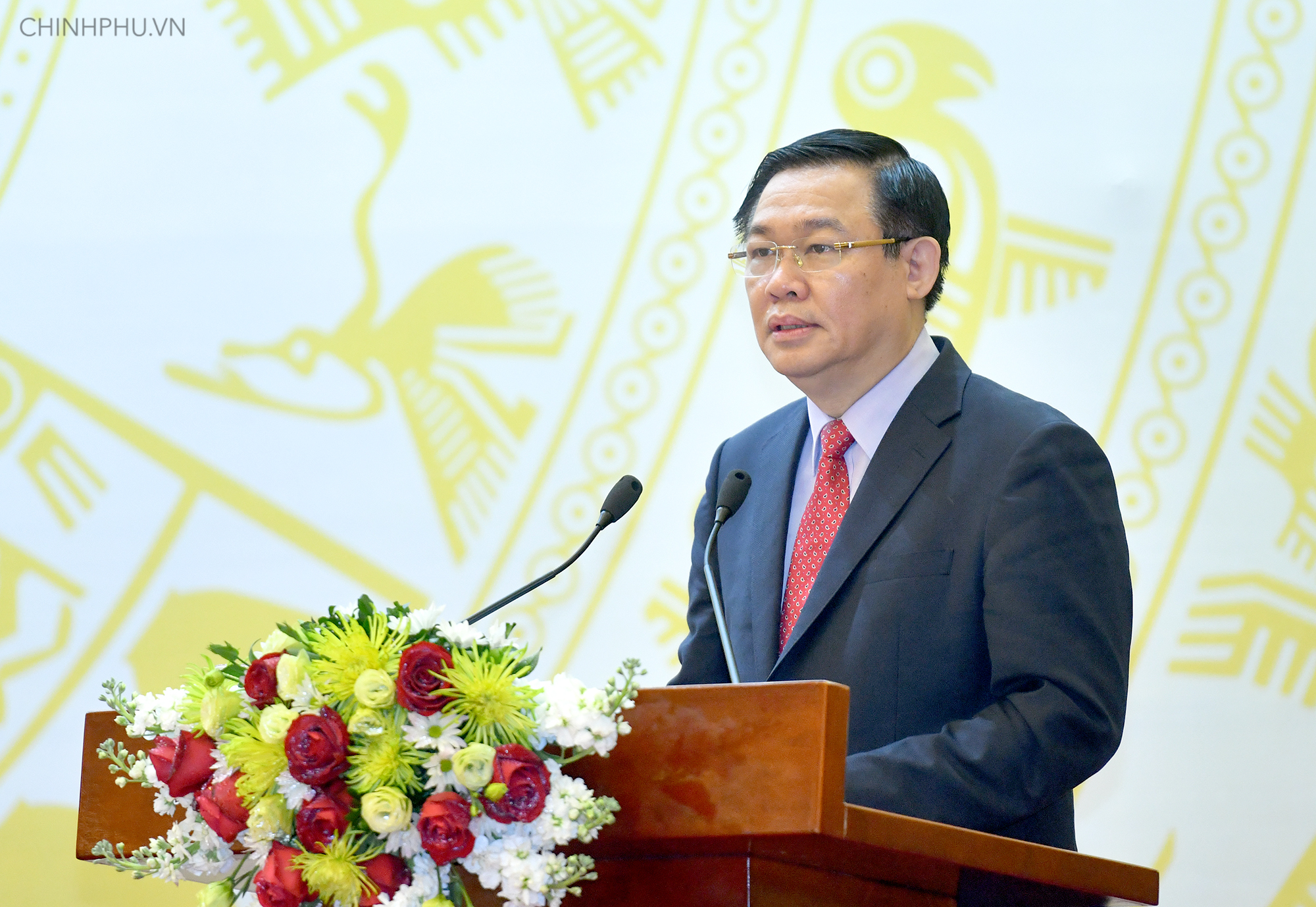 Phó Thủ tướng Vương Đình Huệ phát biểu khai mạc Hội nghị.