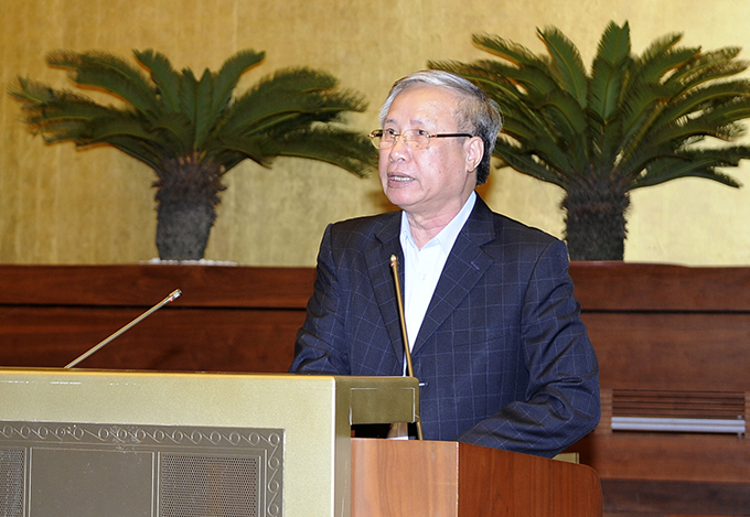 Đồng chí Trần Quốc Vượng - Ủy viên Bộ Chính trị, Thường trực Ban Bí thư phát biểu khai mạc Hội nghị.