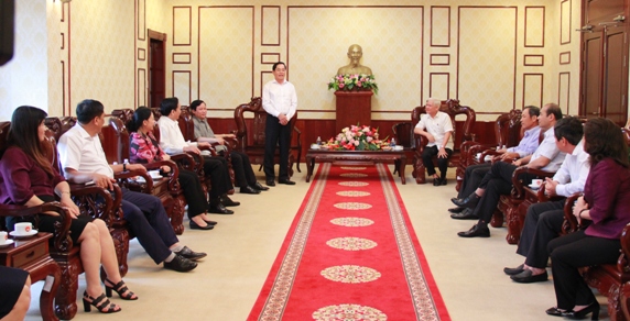 Đoàn công tác của Đảng ủy Khối Doanh nghiệp Trung ương thăm và làm việc với Tỉnh ủy Bình Phước