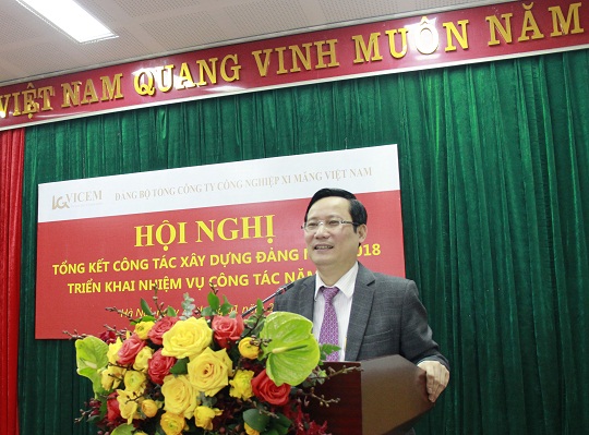 Đồng chí Phạm Tấn Công - Phó Bí thư Thường trực Đảng ủy Khối DNTW phát biểu chỉ đạo tại Hội nghị.