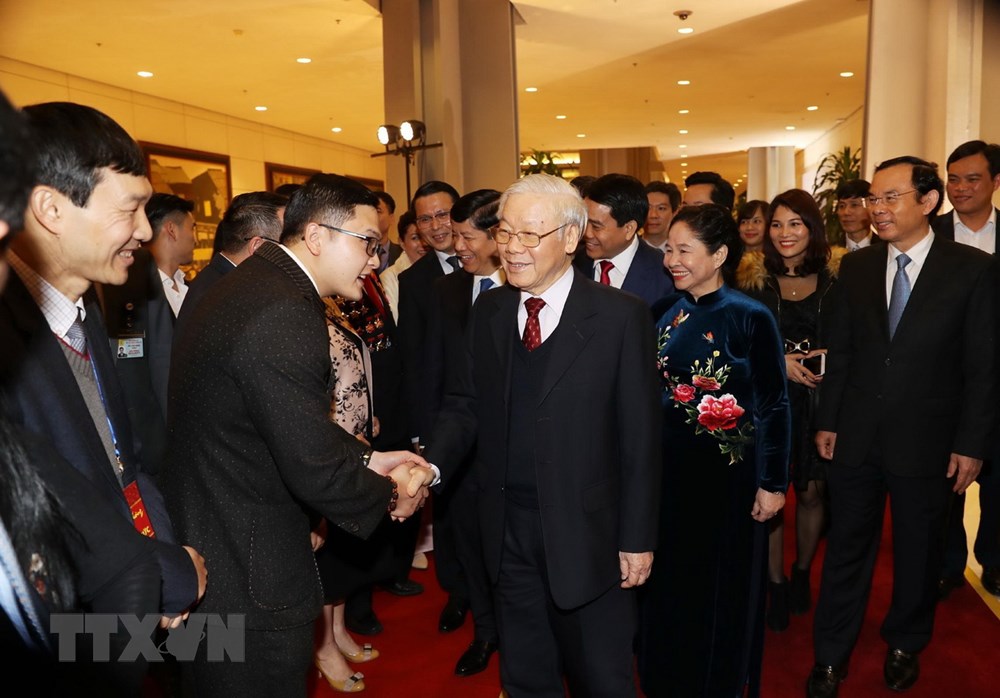 Tổng Bí thư, Chủ tịch nước Nguyễn Phú Trọng với kiều bào.