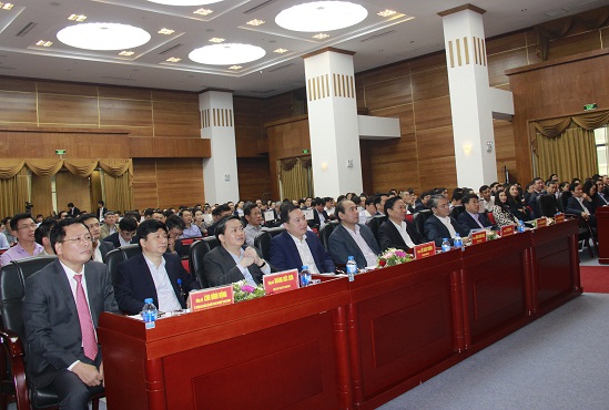 Các đại biểu dự Hội nghị tại điểm cầu Tổng công ty Hạ tầng mạng VNPT-NET (Hà Nội).