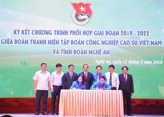 Đoàn Thanh niên VRG và tỉnh Đoàn Nghệ An đã ký kết Quy chế phối hợp