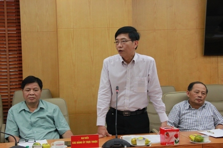 Đại diện Đảng ủy Tập đoàn Dầu khí Quốc gia Việt Nam phát biểu ý kiến