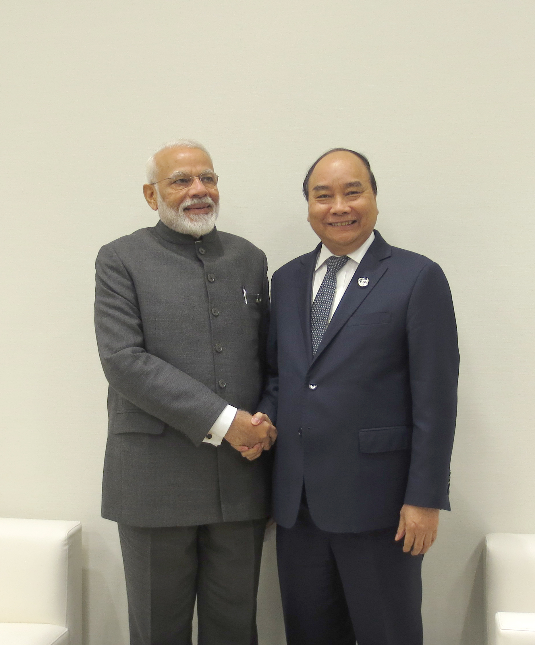 Thủ tướng Nguyễn Xuân Phúc và Thủ tướng Ấn Độ Narendra Modi