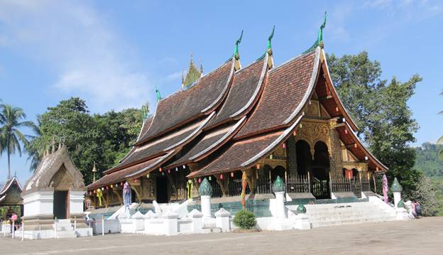 Một ngôi chùa tại cố đô  Luang Prabang, Lào