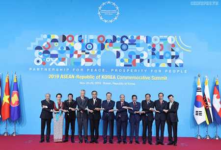 Các nhà lãnh đạo ASEAN-Hàn Quốc. 