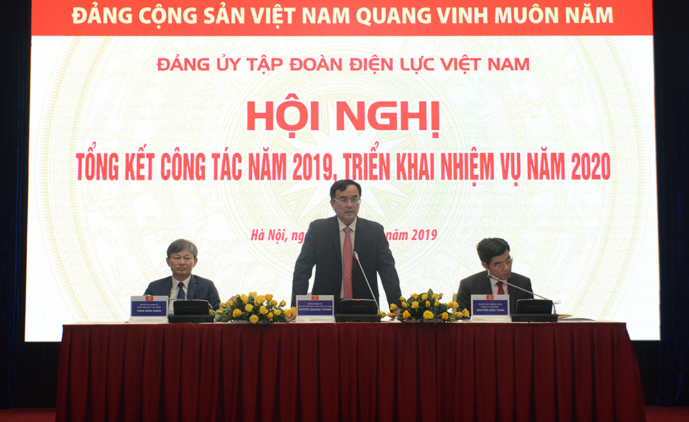 Bí thư Đảng ủy, Chủ tịch HĐTV EVN Dương Quang Thành