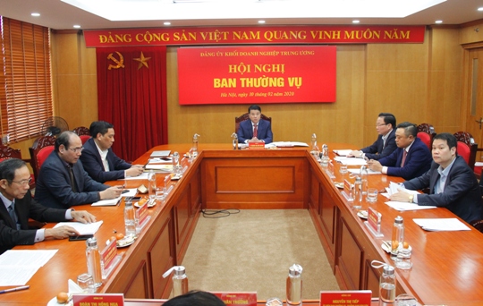 Đồng chí Y Thanh Hà Niê Kđăm - Bí thư Đảng ủy Khối DNTW chủ trì Hội nghị.