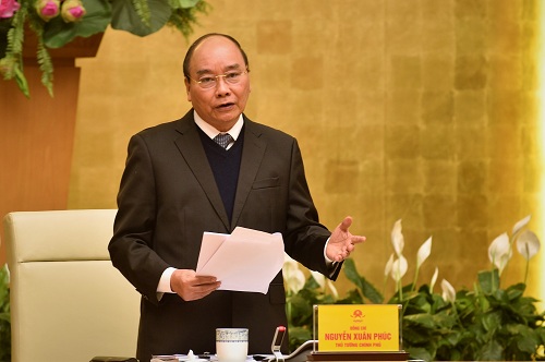 Thủ tướng Nguyễn Xuân Phúc phát biểu tại Hội nghị.
