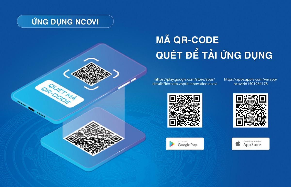 Ứng dụng NCOVI do Bộ Y Tế và Bộ TTTT chỉ đạo xây dựng, Tập đoàn VNPT và các doanh nghiệp CNTT khác cùng phát triển. 