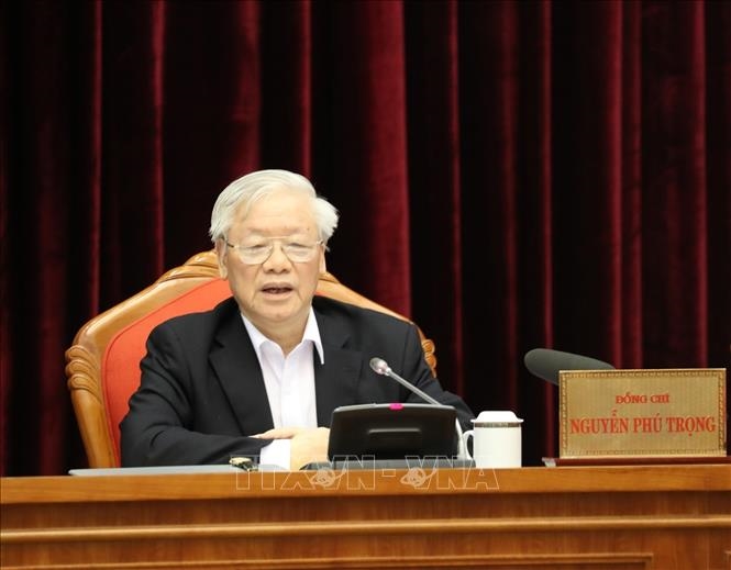 Tổng Bí thư, Chủ tịch nước Nguyễn Phú Trọng phát biểu chỉ đạo tại Hội nghị. 