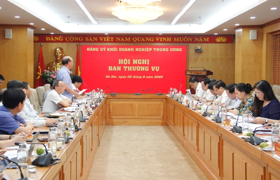 Đồng chí Lê Minh Chuẩn - Bí thư Đảng ủy, Chủ tịch HĐTV Tập đoàn CN Than - Khoáng sản Việt Nam báo cáo