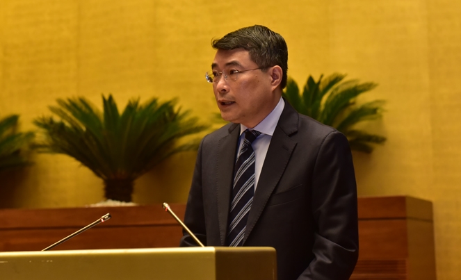 Thống đốc Ngân hàng Nhà nước Việt Nam Lê Minh Hưng trình bày Tờ trình bổ sung vốn điều lệ cho Agribank.
