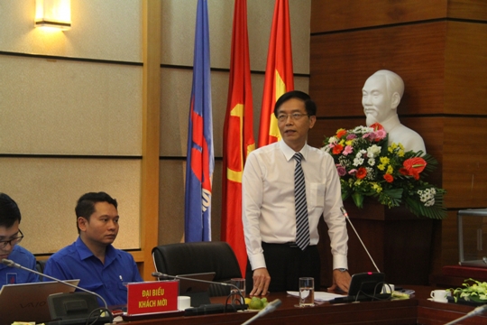 Đồng chí Trần Quang Dũng - Trưởng ban Truyền thông và Văn hóa doanh nghiệp PVN phát biểu tại Diễn đàn