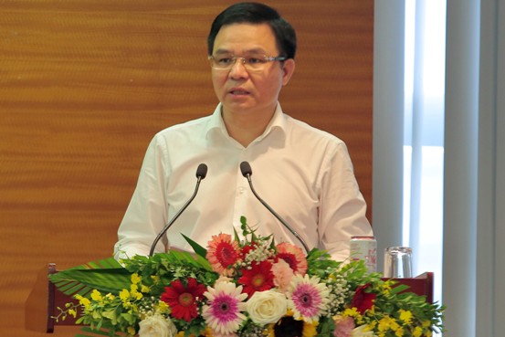 Tổng giám đốc Petrovietnam báo cáo tình hình sản xuất kinh doanh của Tập đoàn Dầu khí Quốc gia Việt Nam.