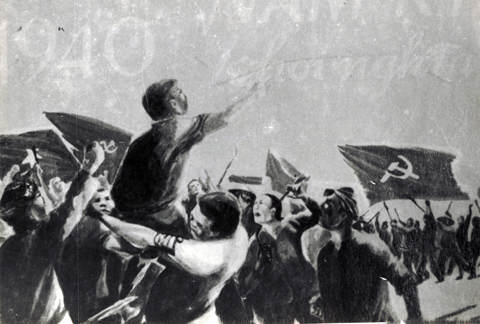 Nhân dân Nam Bộ vùng lên đấu tranh trong cuộc khởi nghĩa Nam Kỳ.
