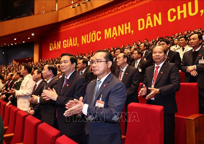 Các đại biểu tham dự phiên họp trù bị Đại hội XIII của Đảng.
