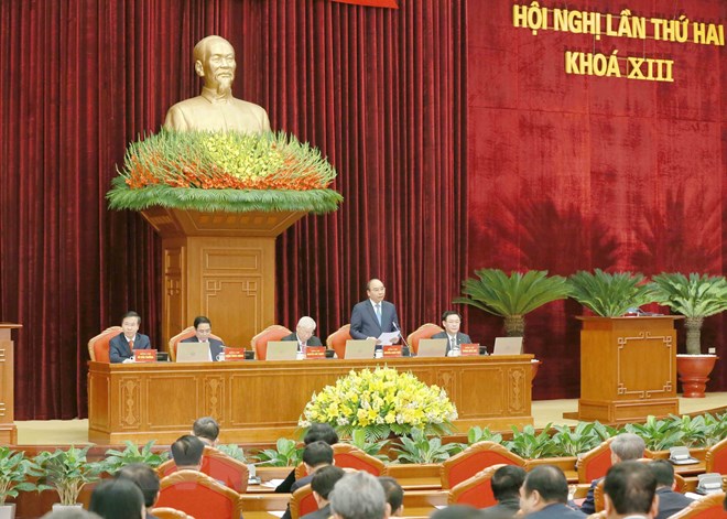 Thủ tướng Chính phủ Nguyễn Xuân Phúc điều hành phiên khai mạc Hội nghị.