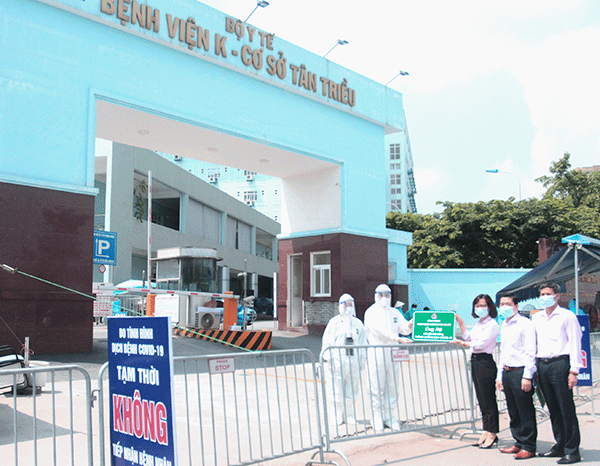 NHCSXH hỗ trợ cho Bệnh viện K Trung ương (cơ sở Tân Triều).