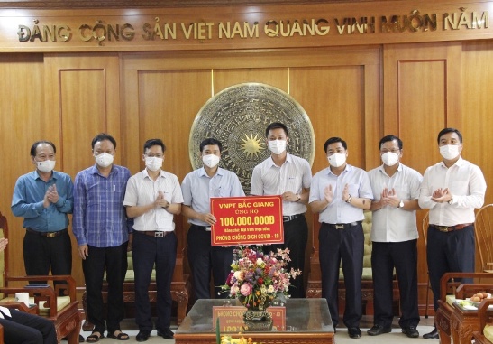 VNPT địa bàn Bắc Giang đồng hành cùng huyện Lục Ngạn phòng chống Covid 19.