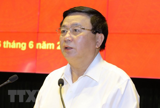 Ủy viên Bộ Chính trị, Chủ tịch Hội đồng Lý luận Trung ương, Giám đốc Học viện Chính trị Quốc gia Hồ Chí Minh Nguyễn Xuân Thắng phát biểu chỉ đạo cuộc tọa đàm.
