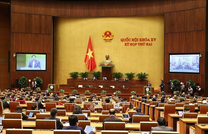 Thủ tướng Chính phủ Phạm Minh Chính trình bày Báo cáo kết quả thực hiện kế hoạch phát triển kinh tế - xã hội năm 2021; dự kiến kế hoạch phát triển kinh tế - xã hội năm 2022.