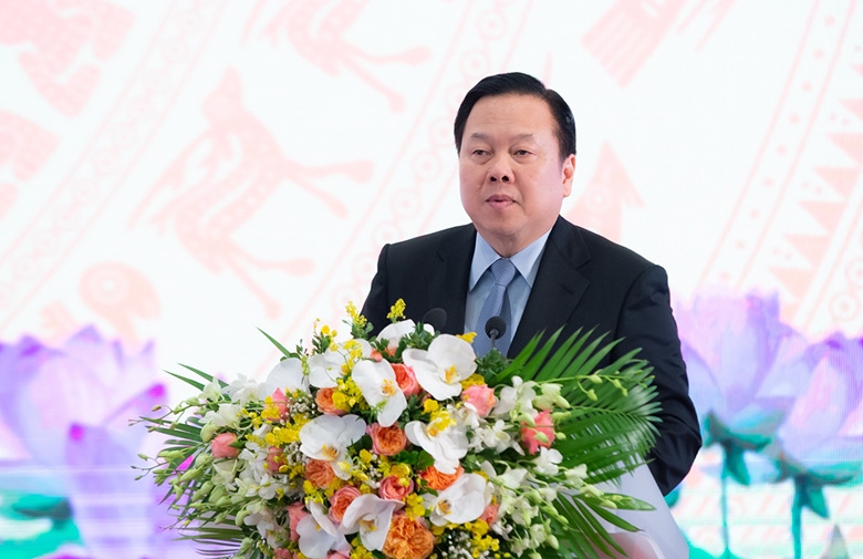 Đồng chí Nguyễn Hoàng Anh, Uỷ viên Trung ương Đảng, Chủ tịch Ủy ban Quản lý vốn Nhà nước tại doanh nghiệp phát biểu tại hội nghị.