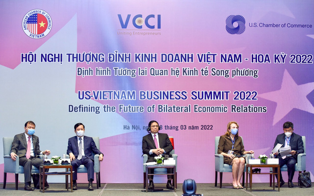 Thủ tướng cùng các đại biểu tham dự Hội nghị Thượng đỉnh Kinh doanh Việt Nam- Hoa Kỳ lần thứ 5 với chủ đề 